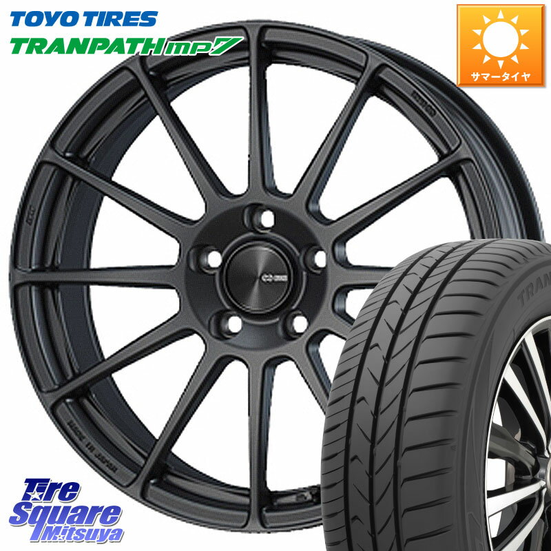 ENKEI エンケイ PerformanceLine PF03 (MD) ホイール 16 X 6.5J +45 5穴 114.3 TOYOTIRES トーヨー トランパス MP7 ミニバン TRANPATH サマータイヤ 215/70R16