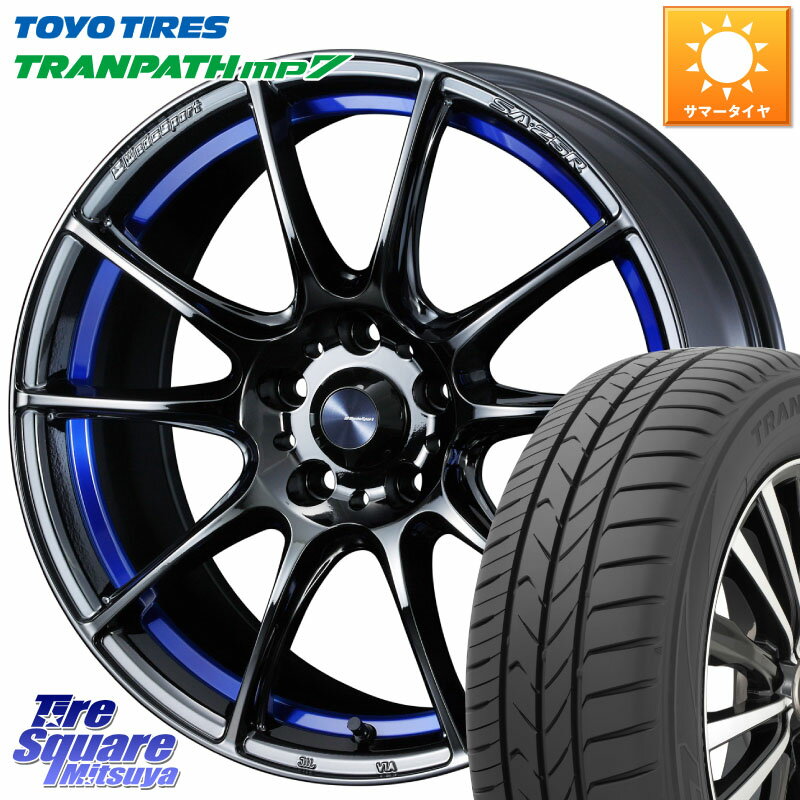 WEDS SA-25R ウェッズ スポーツ ホイール 18インチ 18 X 7.5J +35 5穴 114.3 TOYOTIRES トーヨー トランパス MP7 ミニバン 在庫 TRANPATH サマータイヤ 235/50R18 30系アルファード 30系ヴェルファイア 20系アルファード