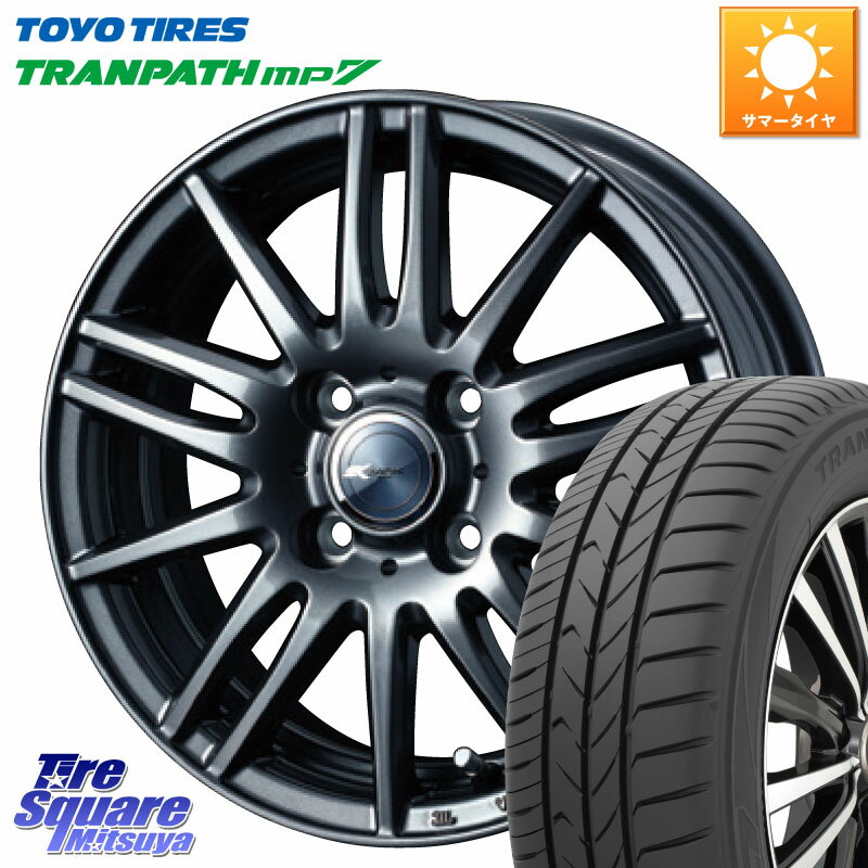 WEDS ウェッズ ZAMIK ザミック TITO 15インチ 15 X 5.5J +42 4穴 100 TOYOTIRES トーヨー トランパス MP7 ミニバン 在庫 TRANPATH サマータイヤ 165/60R15 ルーミー