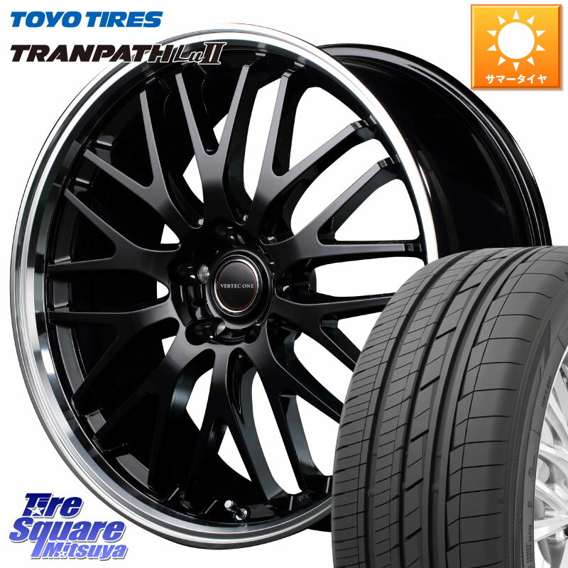 MANARAY MID VERTEC ONE EXE10 ホイール 17インチ 17 X 7.0J +40 5穴 114.3 TOYOTIRES トーヨー トランパス Lu2 TRANPATH ミニバン サマータイヤ 225/60R17 アルファード エクストレイル デリカ D5 D:5