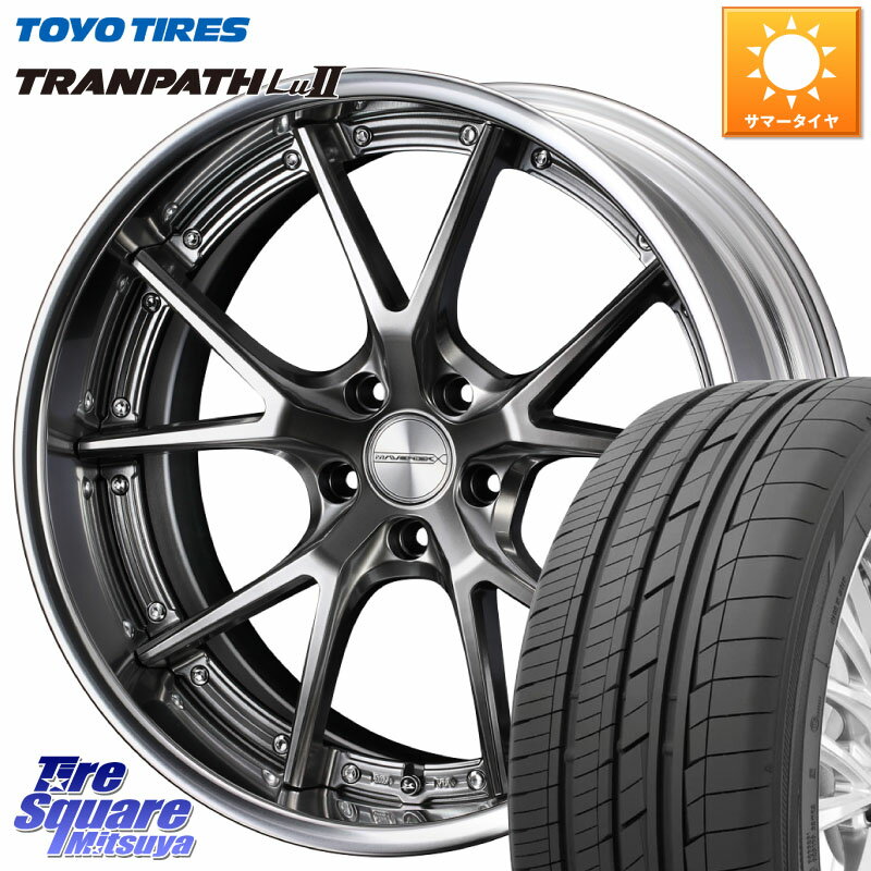 WEDS MAVERICK 905S PS LoDisk 18インチ 2ピース 18 X 8.0J +47 5穴 100 TOYOTIRES トーヨー トランパス Lu2 TRANPATH 在庫 ミニバン サマータイヤ 225/55R18 アウトバック