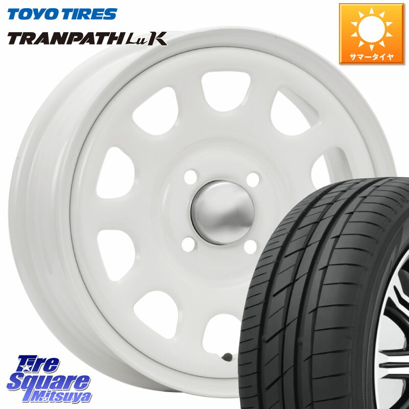 MLJ デイトナ SS DAYTONA SS WH 4H 14インチ 14 X 5.0J +42 4穴 100 TOYOTIRES トーヨー トランパス LuK TRANPATH サマータイヤ 165/55R14