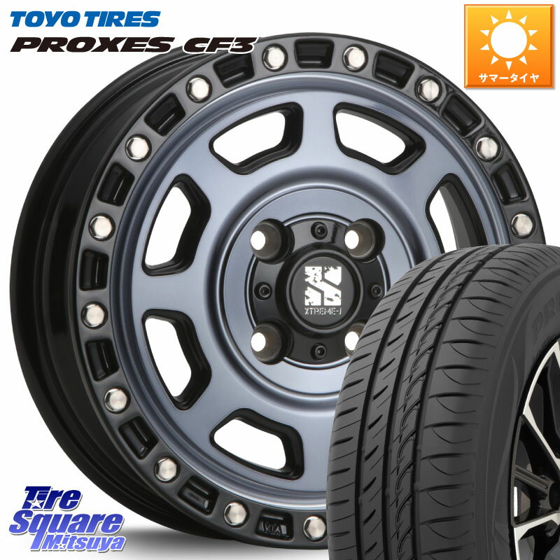 MLJ XJ07 XTREME-J 4H IND エクストリームJ 13インチ 13 X 4.0J +43 4穴 100 TOYOTIRES プロクセス CF3 サマータイヤ 155/70R13