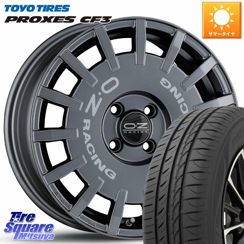 OZ Rally Racing ラリーレーシング GRA 専用KIT付属 16インチ 16 X 6.5J(RENAUT LUTECIA RH) +45 4穴 100 TOYOTIRES プロクセス CF3 サマータイヤ 195/55R16 ルノー ルーテシア