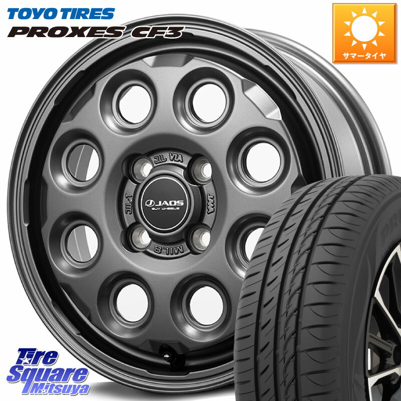 JAOS JAOS ADAMAS MIL-8 㥪 ޥ ߥ륨 14 14 X 4.5J +45 4 100 TOYOTIRES ץ CF3 ޡ 155/65R14 ǥꥫߥ