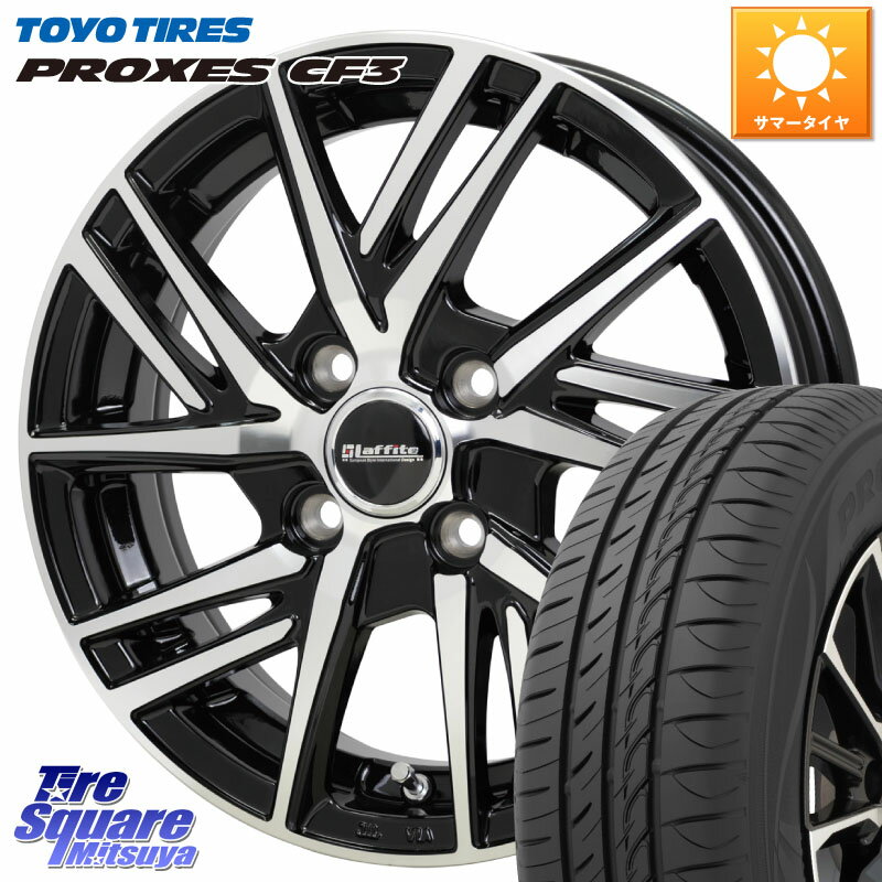 HotStuff ラフィット LW06-2 LW-06-2 ホイール 16インチ 16 X 6.0J +45 4穴 100 TOYOTIRES プロクセス CF3 サマータイヤ 195/55R16 アクア