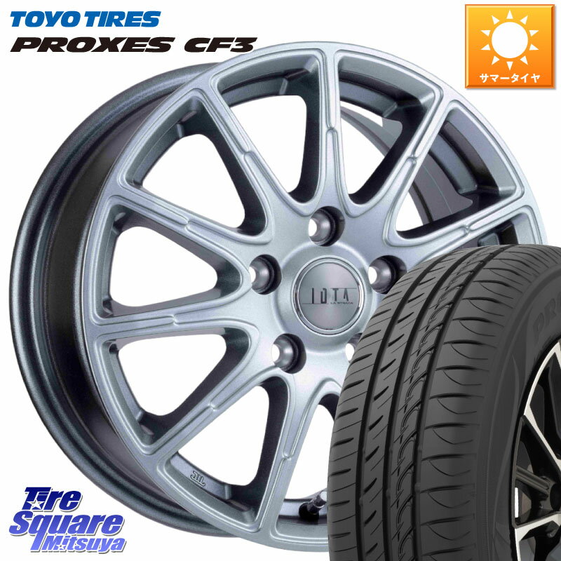 阿部商会 TIRADO IOTA イオタ ホイール 17インチ 17 X 7.0J +45 5穴 100 TOYOTIRES プロクセス CF3 サマータイヤ 215/55R17