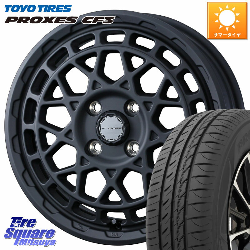 WEDS MUDVANCE X TYPE M ホイール 14インチ 14 X 4.5J +45 4穴 100 TOYOTIRES プロクセス CF3 サマータイヤ 165/55R14 ゼスト