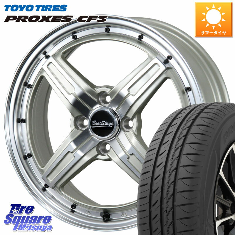 BLEST Beat Stage FS-C ホイール 16インチ 16 X 6.0J +48 4穴 100 TOYOTIRES プロクセス CF3 サマータイヤ 195/60R16