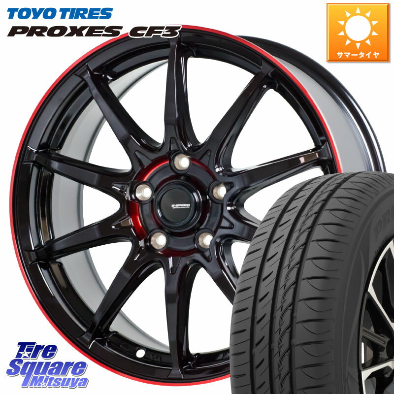 HotStuff 軽量設計 G.SPEED P-05R P05R RED ホイール 16インチ 16 X 6.5J +48 5穴 114.3 TOYOTIRES プロクセス CF3 サマータイヤ 215/60R16 ヴェゼル