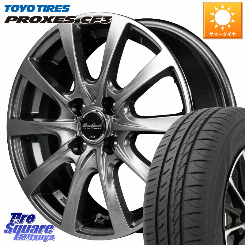 MANARAY MID EuroSpeed F10 ホイール 4本 14インチ 14 X 5.5J +45 4穴 100 TOYOTIRES プロクセス CF3 サマータイヤ 175/65R14 フィット