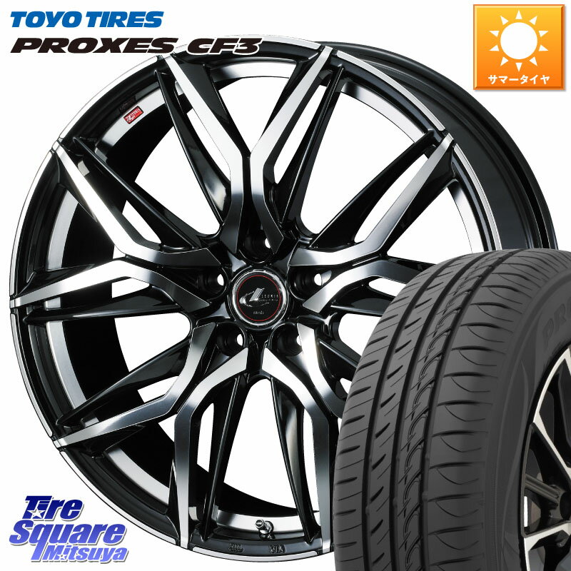 WEDS 41101 レオニス LEONIS LM ホイール 17インチ 17 X 6.5J +42 5穴 100 TOYOTIRES プロクセス CF3 サマータイヤ 215/50R17