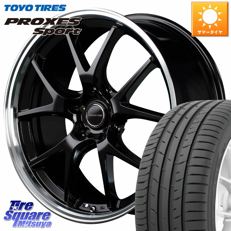 MANARAY MID VERTEC ONE EXE5 ホイール 17インチ 17 X 7.0J +48 5穴 100 TOYOTIRES トーヨー プロクセス スポーツ PROXES Sport サマータイヤ 225/45R17 86