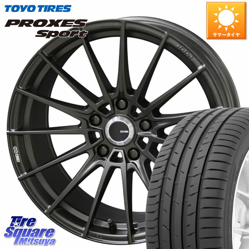 KYOHO 【欠品次回5月末】ENKEI TUNING FC01 ホイール 4本 17インチ 17 X 7.0J +48 5穴 114.3 TOYOTIRES トーヨー プロクセス スポーツ PROXES Sport サマータイヤ 215/45R17 セレナ ステップワゴン セレナ