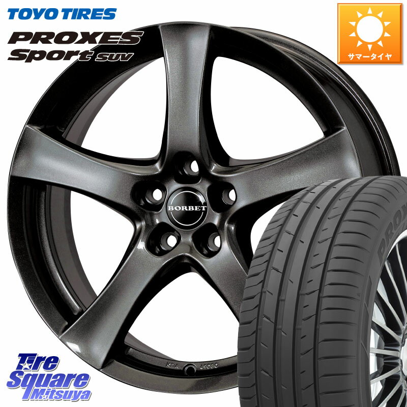 TARGA type F F6941 18 X 8.0J(MB H247) +50 5穴 112 TOYOTIRES トーヨー プロクセス スポーツ PROXES Sport SUV サマータイヤ 235/55R18