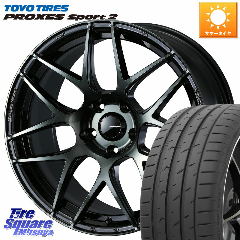 WEDS 74173 SA-27R ウェッズ スポーツ WBC ホイール 18インチ 18 X 7.5J +45 5穴 100 TOYOTIRES トーヨー PROXES Sport2 プロクセススポーツ2 サマータイヤ 215/40R18 プリウス 86