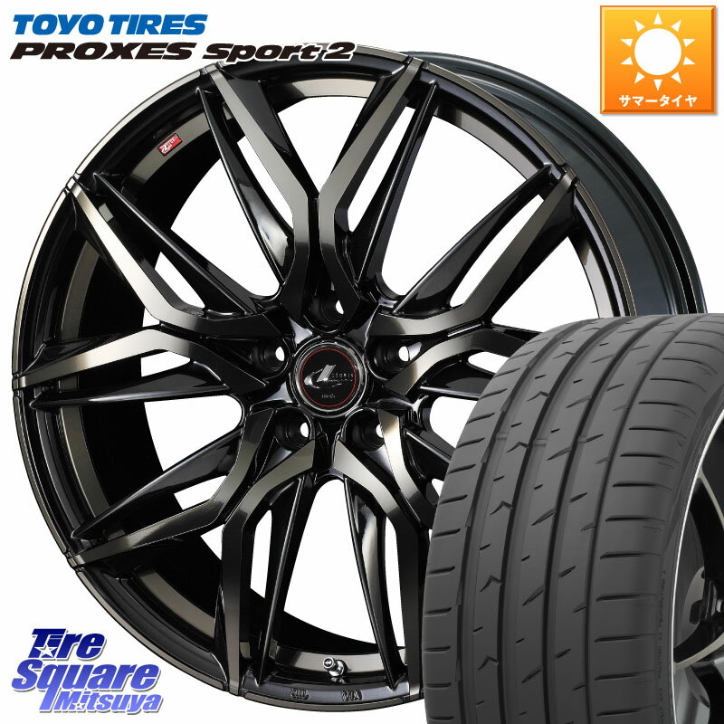 WEDS 40835 レオニス LEONIS LM PBMCTI 19インチ 19 X 7.5J +53 5穴 114.3 TOYOTIRES トーヨー PROXES ..