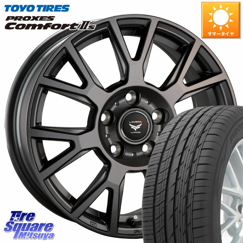 阿部商会 ティラード ラムダ 17 X 7.0J +38 5穴 114.3 TOYOTIRES トーヨー PROXES Comfort2s プロクセス コンフォート2s サマータイヤ 215/50R17 リーフ