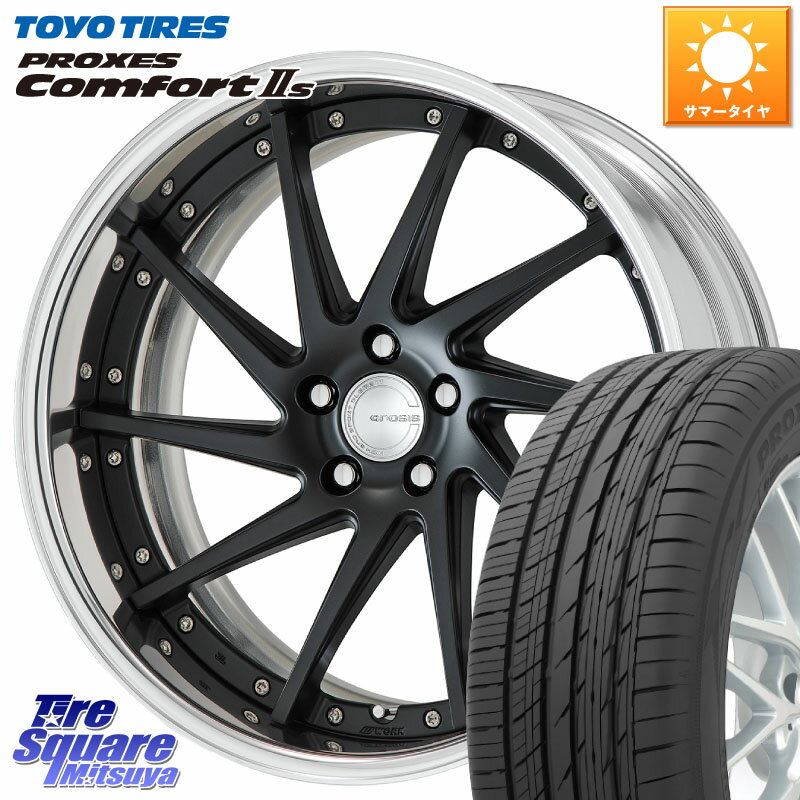 WORK GNOSIS CVS O Disk 19インチ 2ピース 19 X 8.5J +55 5穴 114.3 TOYOTIRES トーヨー PROXES Comfort2s プロクセス コンフォート2s サマータイヤ 235/55R19