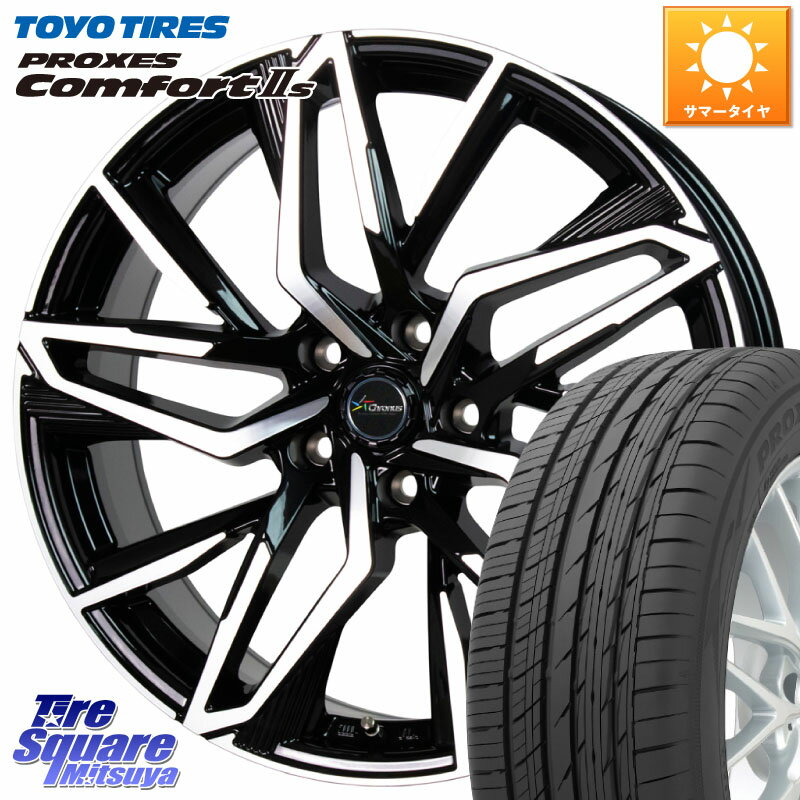 HotStuff Chronus CH-112 クロノス CH112 ホイール 18インチ 18 X 7.0J +38 5穴 114.3 TOYOTIRES トーヨー PROXES Comfort2s プロクセス コンフォート2s サマータイヤ 235/55R18 デリカ D5 D:5 NX