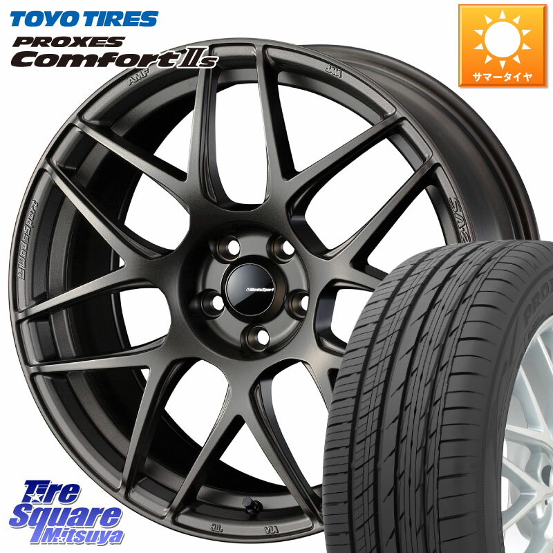 WEDS 74193 SA-27R ウェッズ スポーツ ホイール 18インチ 18 X 7.5J +45 5穴 114.3 TOYOTIRES トーヨー PROXES Comfort2s プロクセス コンフォート2s サマータイヤ 215/45R18 MAZDA3 リーフ VOXY