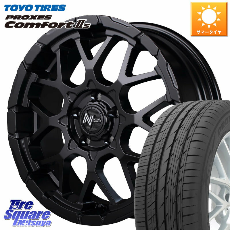 MANARAY MID ナイトロパワー M28 BULLET-S 18インチ 18 X 7.0J +42 5穴 114.3 TOYOTIRES トーヨー PROXES Comfort2s プロクセス コンフォート2s サマータイヤ 225/60R18 RAV4 エクストレイル デリカ D5 D:5 NX アウトバック