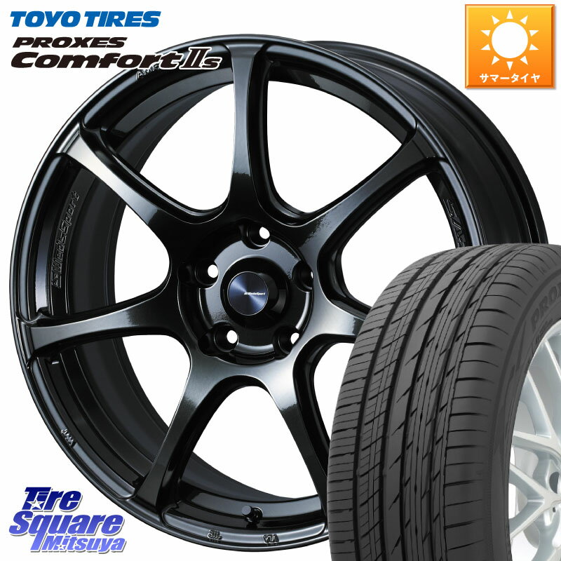 WEDS 74029 ウェッズ スポーツ SA75R SA-75R 18インチ 18 X 7.5J +45 5穴 100 TOYOTIRES トーヨー PROXES Comfort2s プロクセス コンフォート2s サマータイヤ 225/40R18 プリウス 86 カローラスポーツ