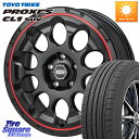 Japan三陽 ボトムガルシア CHRONO クロノ BKRED 17 X 7.0J +45 5穴 114.3 TOYOTIRES トーヨー プロクセス CL1...