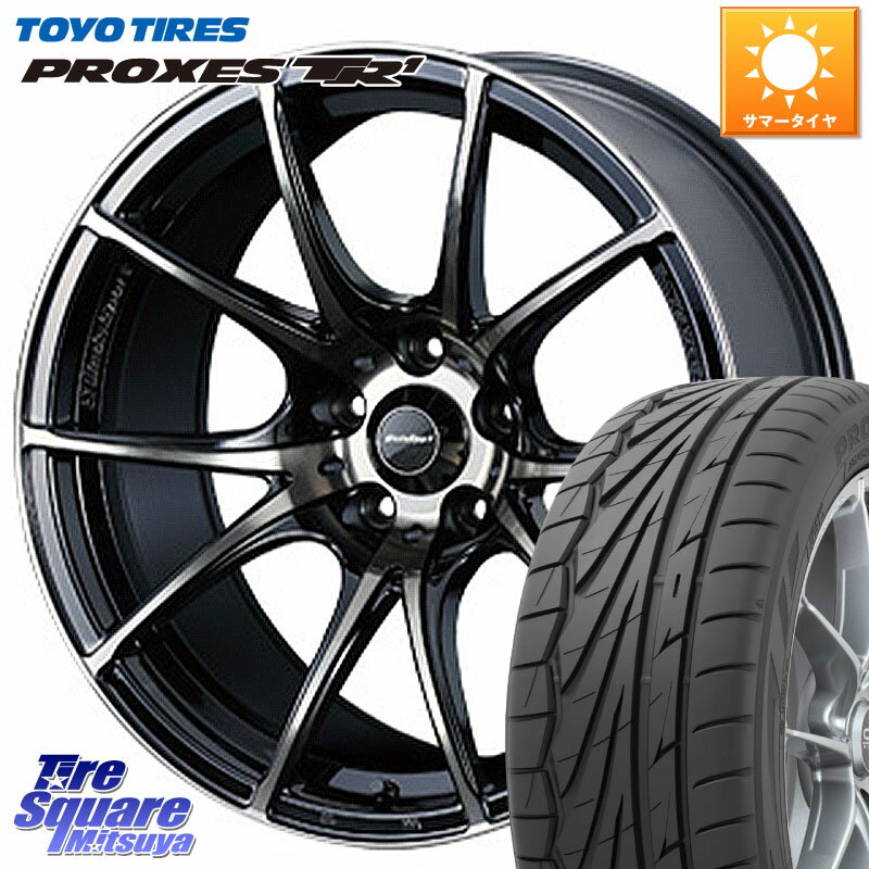 WEDS 72632 SA-10R SA10R ウェッズ スポーツ ホイール 18インチ 18 X 8.5J +45 5穴 100 TOYOTIRES トーヨー プロクセス TR1 PROXES サマータイヤ 215/40R18 86