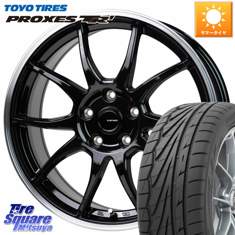 HotStuff G-SPEED P06 P-06 ホイール 17インチ 17 X 7.0J +45 5穴 100 TOYOTIRES トーヨー プロクセス TR1 PROXES サマータイヤ 215/45R17 プリウス 86