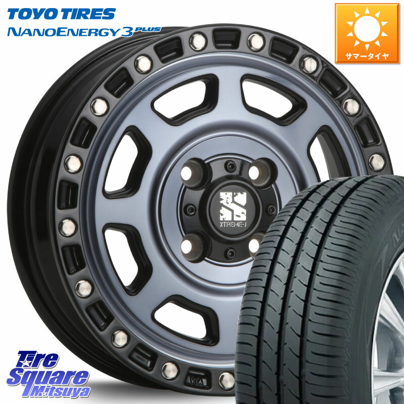 MLJ XJ07 XTREME-J 4H IND エクストリームJ 14インチ 14 X 4.5J +43 4穴 100 TOYOTIRES トーヨー ナノエナジー3プラス NANOENERGY 在庫● 2025年製 サマータイヤ 165/65R14 キャスト[アクティバ] ピクシスジョイ[Cグレード] ハイゼット アゲトラカスタム車用※軽自動車