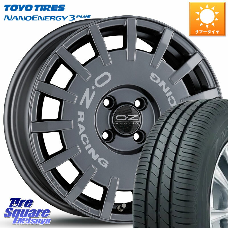 OZ Rally Racing ラリーレーシング GRA 専用KIT付属 16インチ 16 X 6.5J(RENAUT LUTECIA RH) +45 4穴 100 TOYOTIRES トーヨー ナノエナジー3プラス サマータイヤ 195/55R16 ルノー ルーテシア