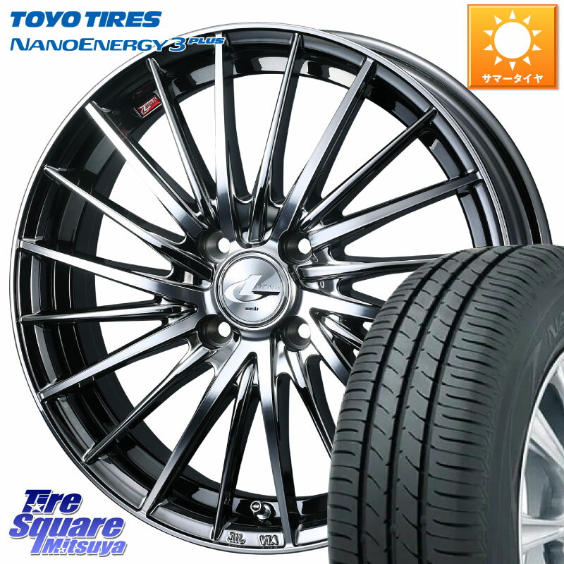 WEDS LEONIS FR レオニス FR ホイール 15インチ 15 X 5.5J +43 4穴 100 TOYOTIRES トーヨー ナノエナジー3プラス NANOENERGY 在庫● 2025年製 サマータイヤ 175/65R15 アクア 160系カローラフィールダー GR・GS系フィット クロスビー スイフト 4穴 130系ヴィッツ スペイ