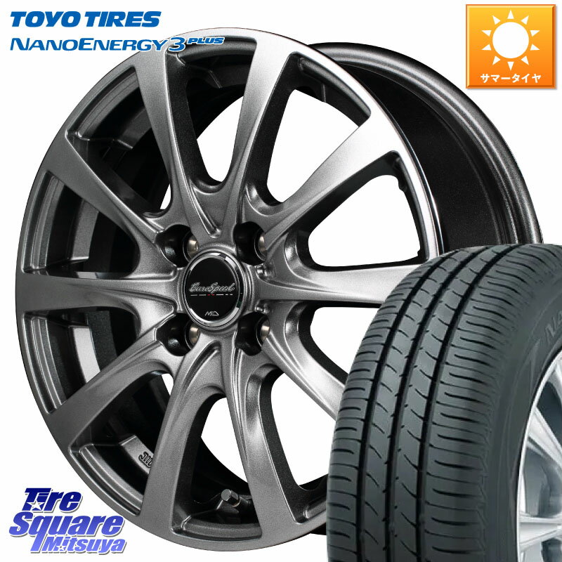MANARAY MID EuroSpeed F10 ホイール 4本 15インチ 15 X 5.5J +50 4穴 100 TOYOTIRES トーヨー ナノエナジー3プラス NANOENERGY 在庫● 2025年製 サマータイヤ 175/65R15 GR・GS系フィット