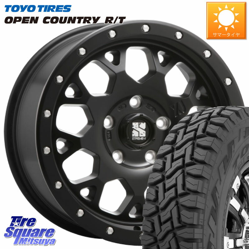 MLJ XJ04 XTREME-J エクストリームJ ホイール 17インチ 17 X 7.0J(US) +35 5穴 110 TOYOTIRES オープンカントリー RT トーヨー OPENCOUNTRY R/T サマータイヤ 225/60R17 クライスラー Jeep Cherokee チェロキー KL系 クライスラー ジープコンパス M624系