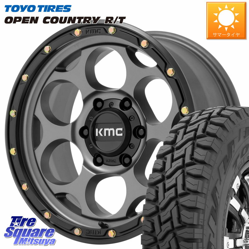 KMC KM541 Dirty Harry グレイ ホイール 18インチ 18 X 8.5J +18 6穴 139.7 TOYOTIRES オープンカントリー RT トーヨー OPEN COUNTRY R/T サマータイヤ 265/60R18 ランクル プラド トライトン