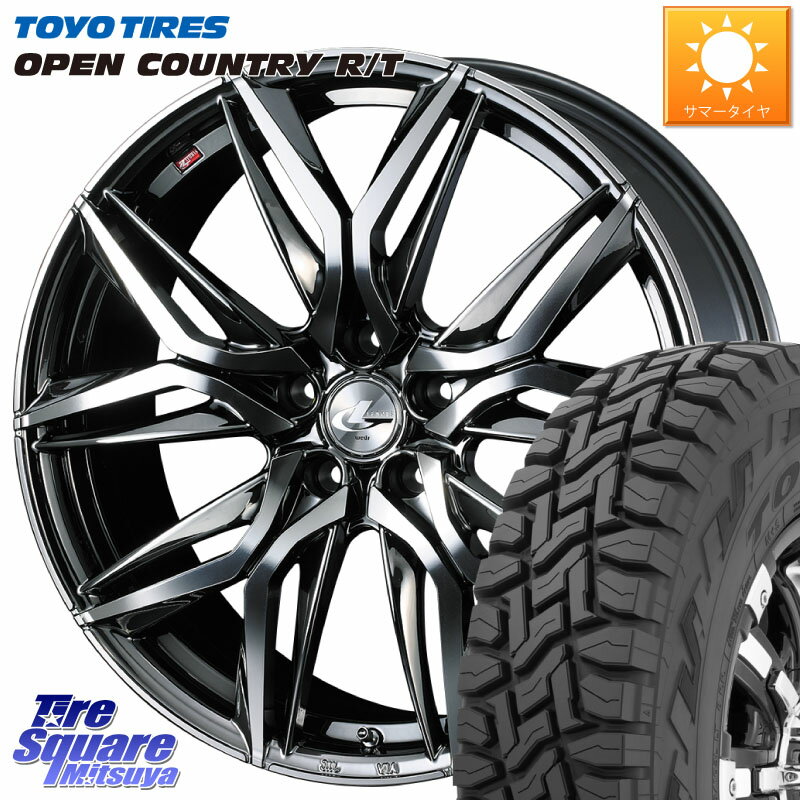 WEDS 40809 レオニス LEONIS LM BMCMC 17インチ 17 X 7.0J +42 5穴 114.3 TOYOTIRES オープンカントリー RT トーヨー R/T サマータイヤ 225/60R17 アルファード エクストレイル デリカ D5 D:5