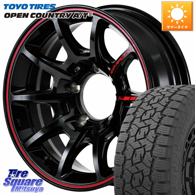 MANARAY MID RMP RACING R25Plus ※インセット-25 ホイール 16インチ 16 X 5.5J +0 5穴 139.7 TOYOTIRES オープンカントリー AT3 OPEN COUNTRY A/T3 215/70R16 ジムニー シエラ