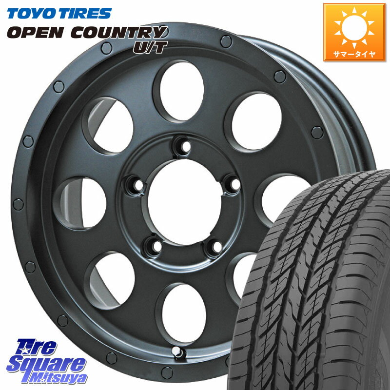 LEHRMEISTER レアマイスター LMG CS-8 CS8 ※インセットは-5となります 15インチ 16 X 6.0J +0 5穴 139.7 TOYOTIRES オープンカントリー UT OPEN COUNTRY U/T サマータイヤ 215/65R16 ジムニー シエラ