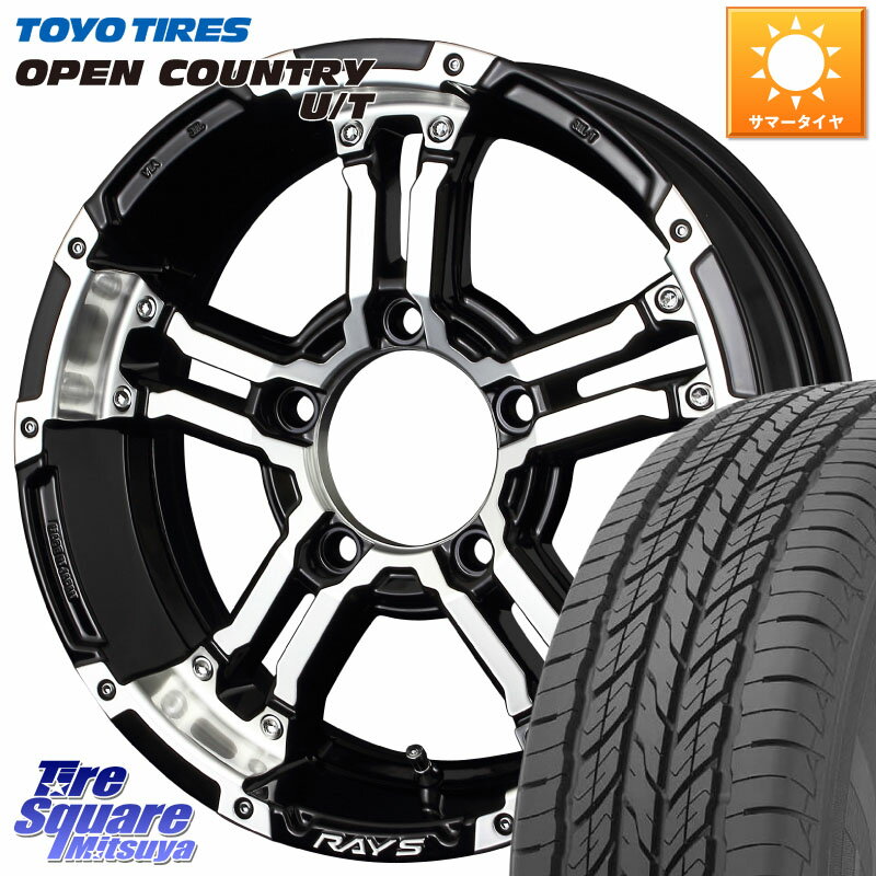 RAYS 【欠品次回6月末】 レイズ デイトナ FDX-J DAYTONA ホイール 16 X 5.5J +0 5穴 139.7 TOYOTIRES オープンカントリー UT OPEN COUNTRY U/T サマータイヤ 215/65R16 ジムニー 1