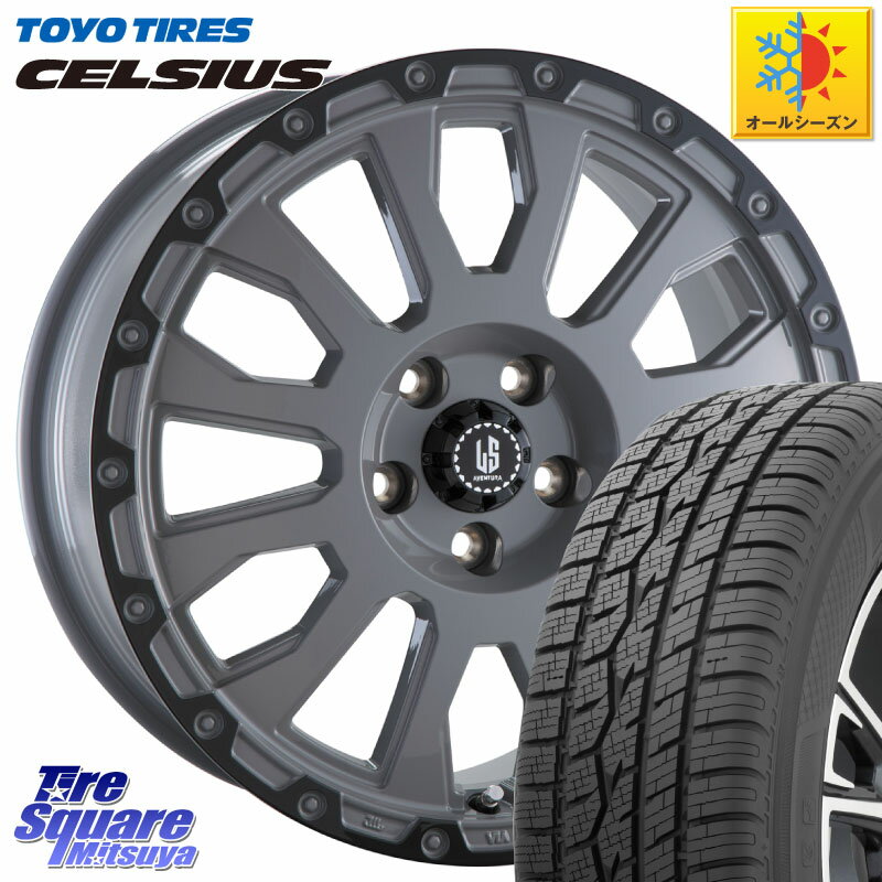 TOYOTIRES トーヨー タイヤ CELSIUS オールシーズンタイヤ 225/55R18 阿部商会 LA STRADA AVENTURA アヴェンチュラ 18インチ 18 X 8.0J +40 5穴 114.3 デリカD:5