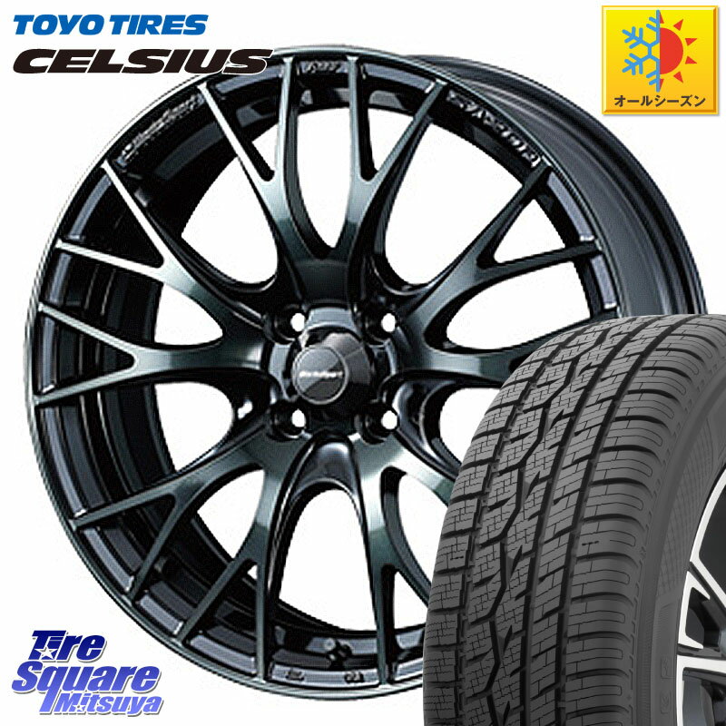 TOYOTIRES トーヨー タイヤ CELSIUS オールシーズンタイヤ 195/65R15 WEDS 72718 SA-20R SA20R ウェッズ スポーツ ホイール 15インチ 15 X 6.0J +48 4穴 100