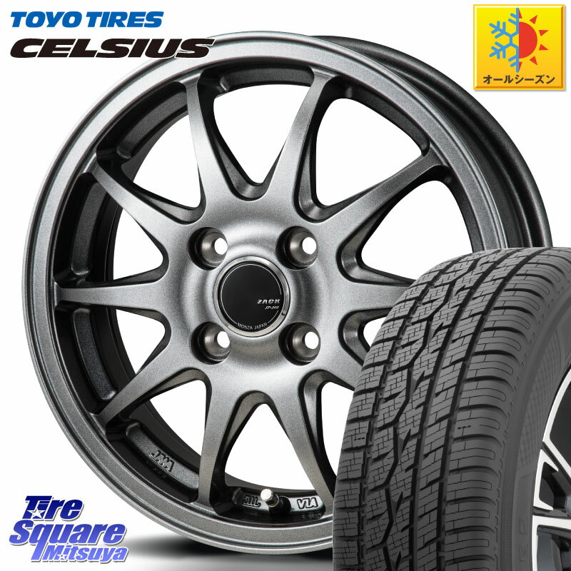 TOYOTIRES トーヨー タイヤ CELSIUS オールシーズンタイヤ 155/65R14 Japan三陽 ZACK JP202 ホイール 4本 14インチ 14 X 5.0J 40 4穴 100