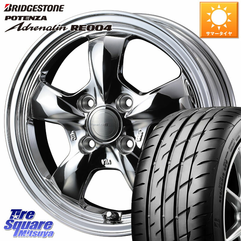 WEDS GYRAFT 5S ホイール 15インチ 15 X 5.5J +42 4穴 100 ブリヂストン ポテンザ アドレナリン RE004 【国内正規品】サマータイヤ 185/55R15 フィット ノート サクシード