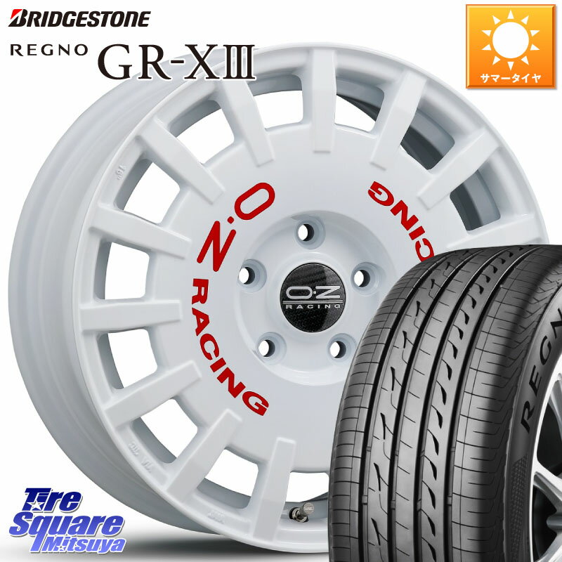 OZ Rally Racing ラリーレーシング 専用KIT付属 16インチ 16 X 7.0J +45 5穴 114.3 ブリヂストン REGNO レグノ GR-X3 GRX3 GR-XIII 在庫● サマータイヤ 215/60R16