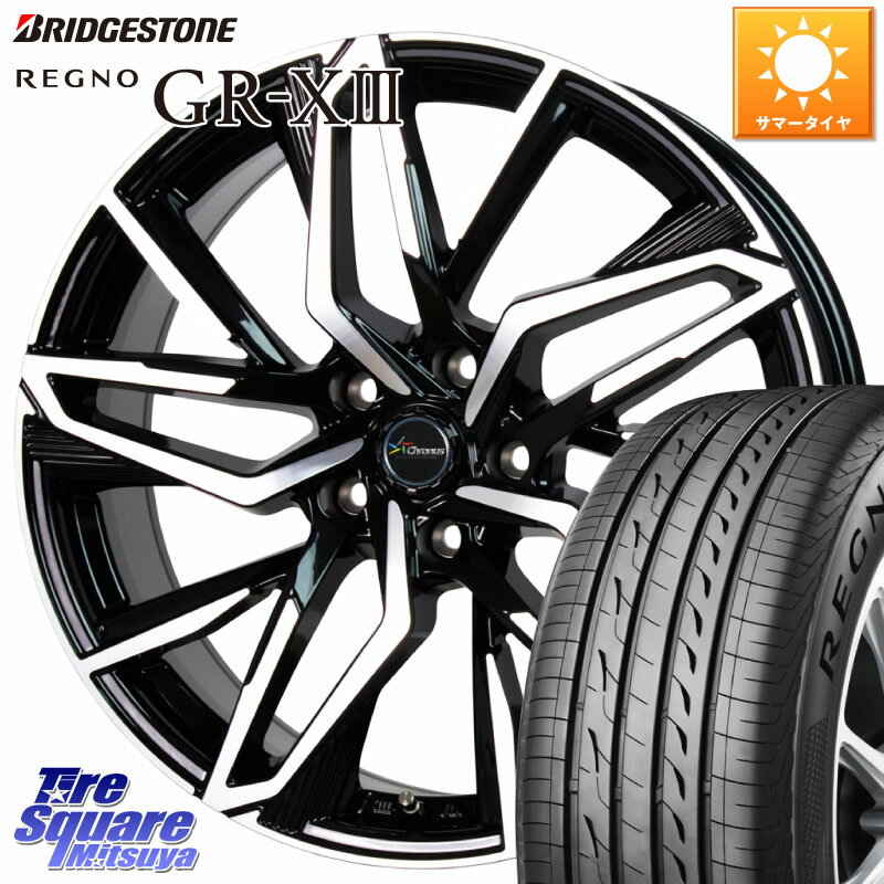 HotStuff Chronus CH-112 クロノス CH112 ホイール 19インチ 19 X 8.0J +35 5穴 114.3 ブリヂストン レグノ GR-X3 GRX3 サマータイヤ 245/40R19 アルファード