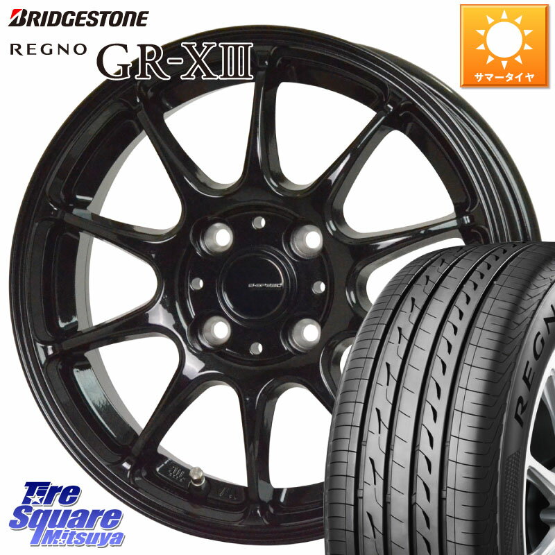 HotStuff G.SPEED G-07 ホイール 17インチ 17 X 6.5J +45 4穴 100 ブリヂストン レグノ GR-X3 GRX3 サマータイヤ 205/45R17 アクア フリード ヤリス ロードスター