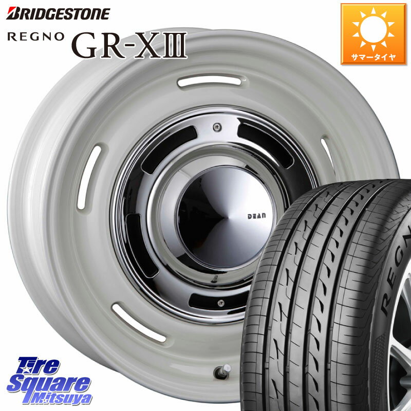 CRIMSON ディーン クロスカントリー ホワイト 15インチ 15 X 6.0J(RENAUT KANGOO KW) +32 5穴 108 ブリヂストン REGNO レグノ GR-X3 GRX3 GR-XIII 在庫● 2025年製 サマータイヤ 195/65R15 ルノー カングー2 KW系 ルノー カングービボップ KW系