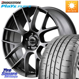MANARAY MID Lefinada MOTION3 平座仕様 トヨタ・レクサス専用 ホイール 18インチ 18 X 8.0J +42 5穴 114.3 ブリヂストン プレイズ Playz PX-RV2 サマータイヤ 225/50R18 10系カローラクロス