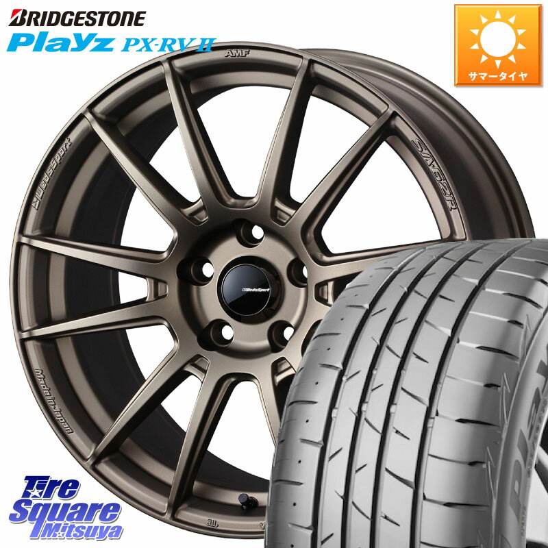 WEDS WedsSport SA-62R ホイール 17インチ 17 X 7.0J +40 5穴 114.3 ブリヂストン プレイズ Playz PX-RV2 サマータイヤ 195/60R17 プリウス